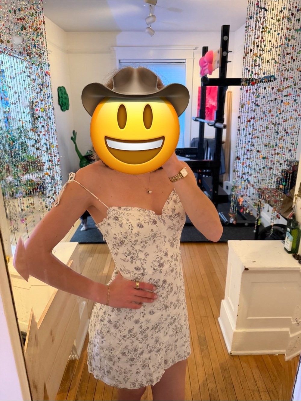 Wilfred White Floral Mini Dress